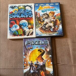 DVD Movie Collection: Smurfs, Alpha and Omega, Pixels